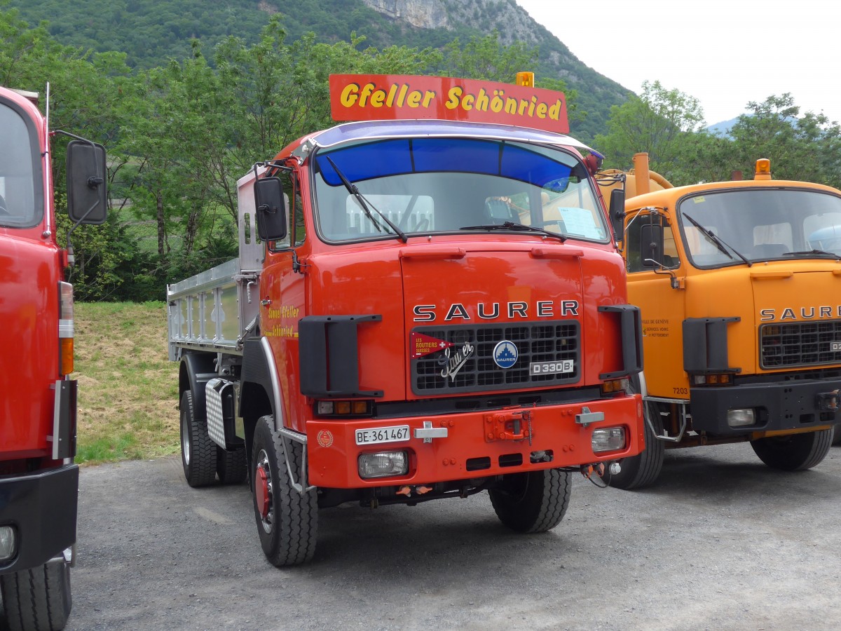 (162'262) - Gfeller, Sch�nried - BE 361'467 - Saurer am 20. Juni 2015 in Aigle, Saurertreffen