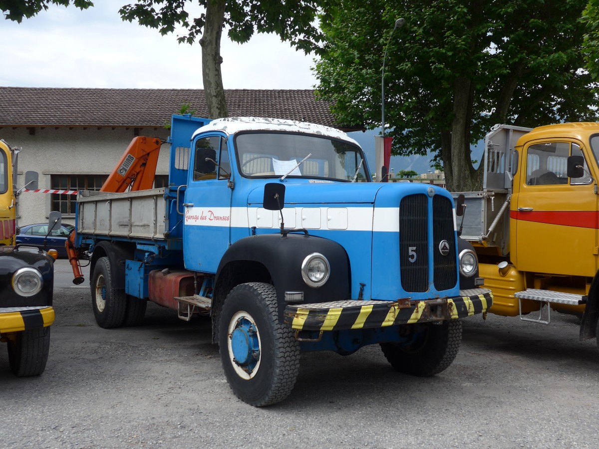 (162'281) - Garage des Dranses, Martigny - Nr. 5 - Saurer am 20. Juni 2015 in Aigle, Saurertreffen