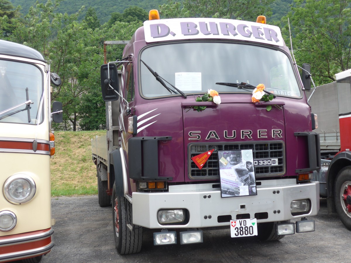 (162'312) - Burger - VD 723'007 - Saurer am 20. Juni 2015 in Aigle, Saurertreffen