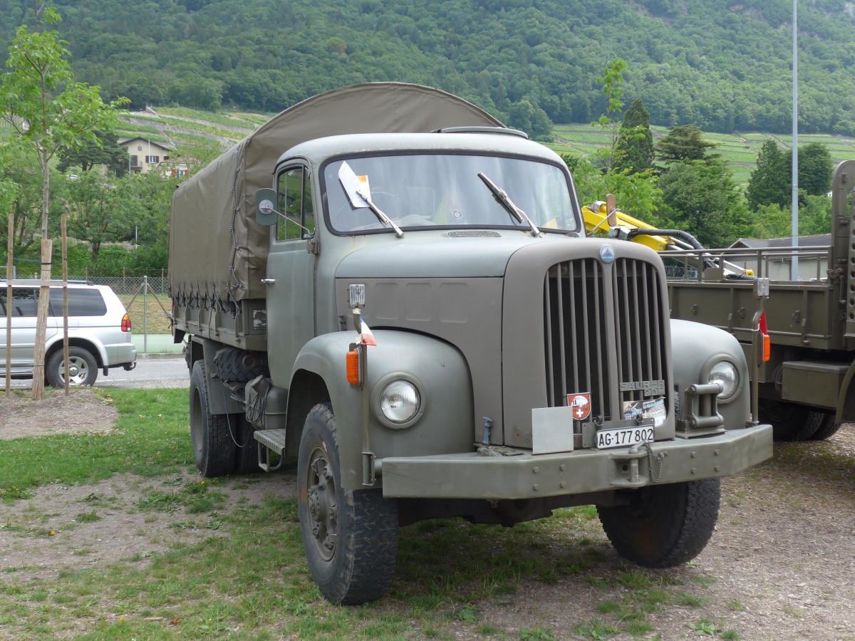 (162'322) - Saurer - AG 177'802 - am 20. Juni 2015 in Aigle, Saurertreffen