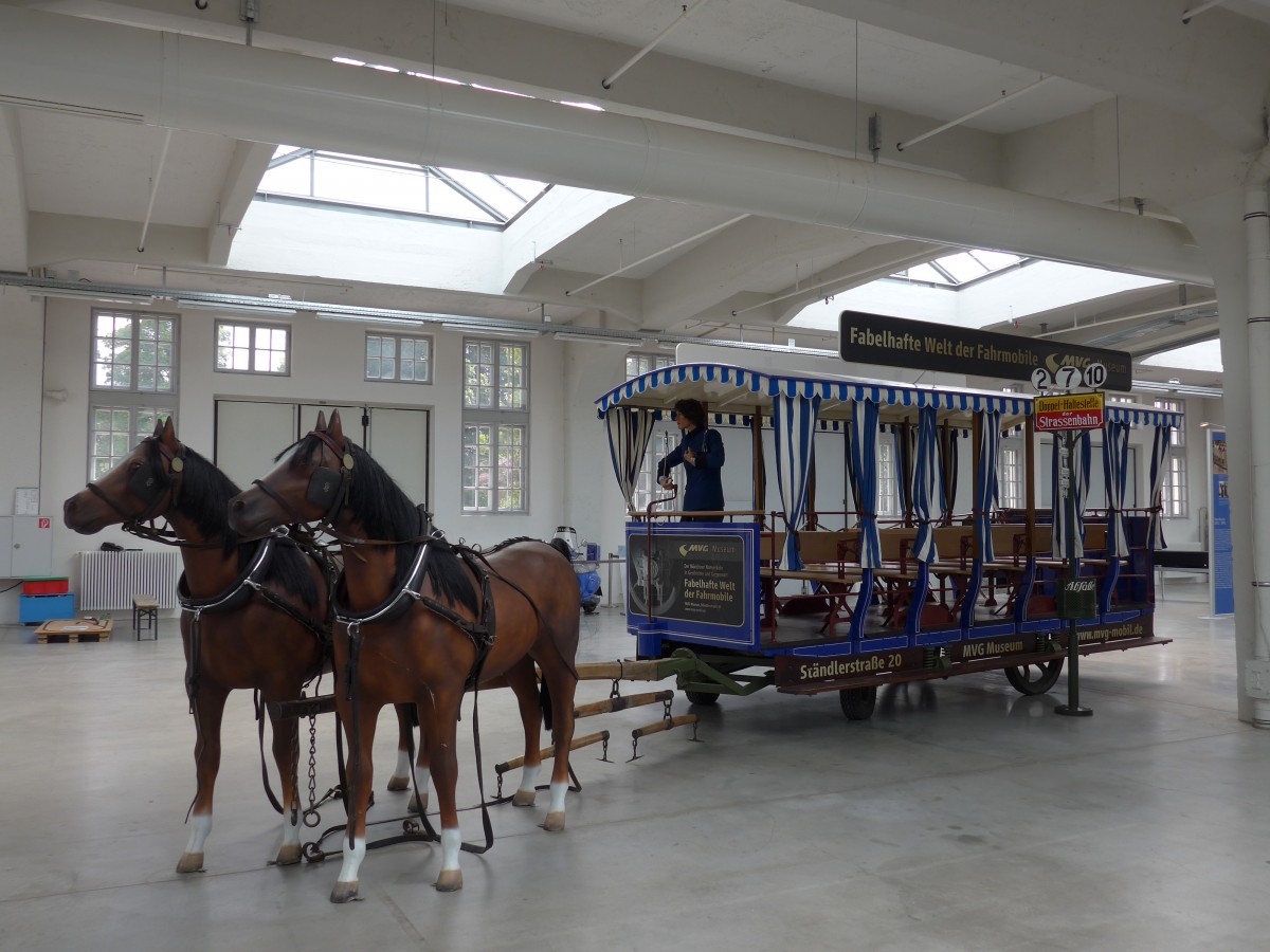 (162'833) - MVG-R�sslitram am 28. Juni 2015 in M�nchen, MVG-Museum