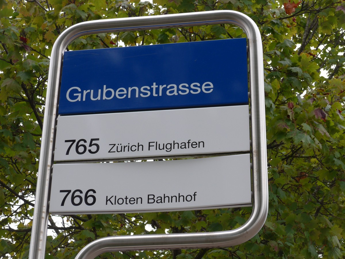 (163'361) - VBG-Haltestelle - Kloten, Grubenstrasse - am 15. August 2015