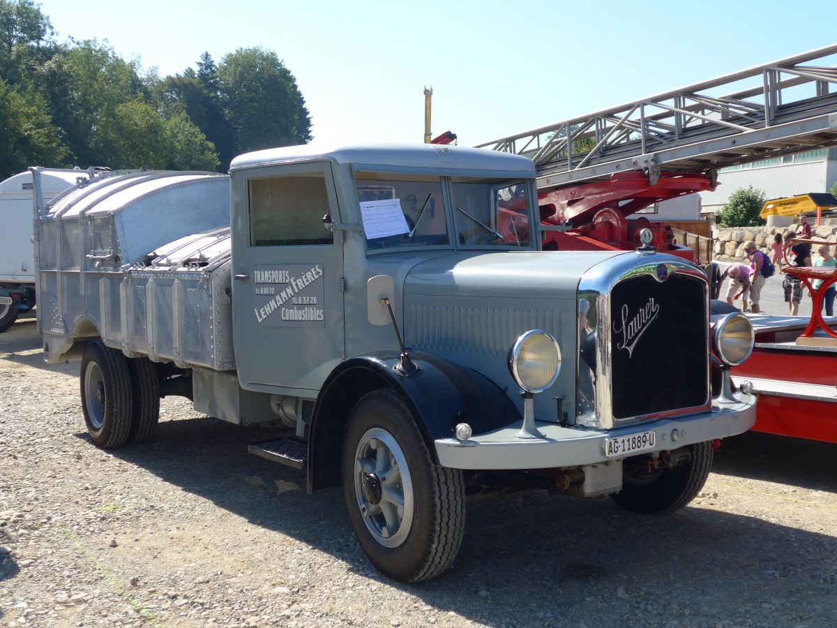 (163'950) - Lehmann Fr�res - AG 11'889 U - Saurer am 29. August 2015 in Oberkirch, CAMPUS Sursee