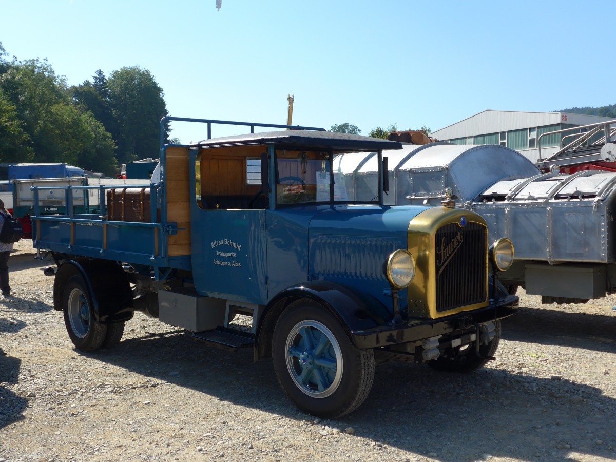 (163'954) - Schmid, Affoltern a.A. - Saurer am 29. August 2015 in Oberkirch, CAMPUS Sursee