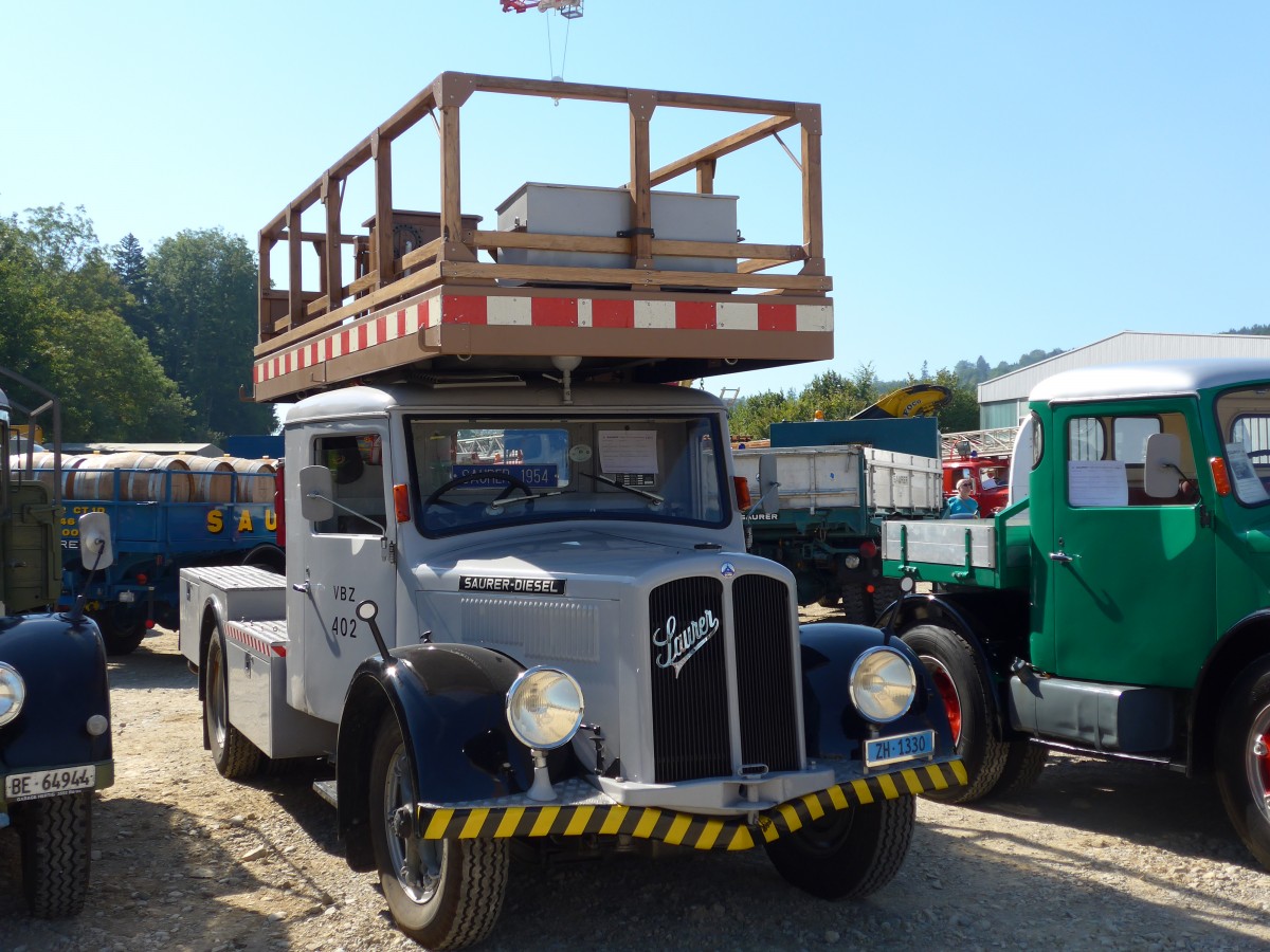 (163'955) - VBZ Z�rich - Nr. 402/ZH 1330 - Saurer am 29. August 2015 in Oberkirch, CAMPUS Sursee