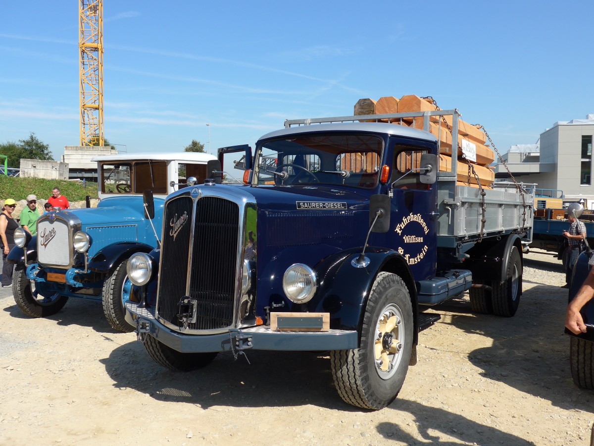(163'970) - Amstein, Willisau - Saurer am 29. August 2015 in Oberkirch, CAMPUS Sursee