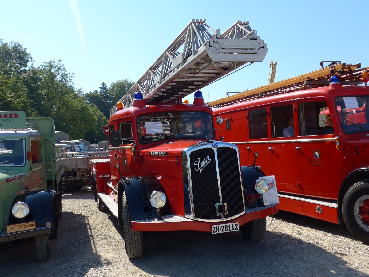 (163'975) - Feuerwehr, Z�rich - ZH 26'112 - Saurer am 29. August 2015 in Oberkirch, CAMPUS Sursee