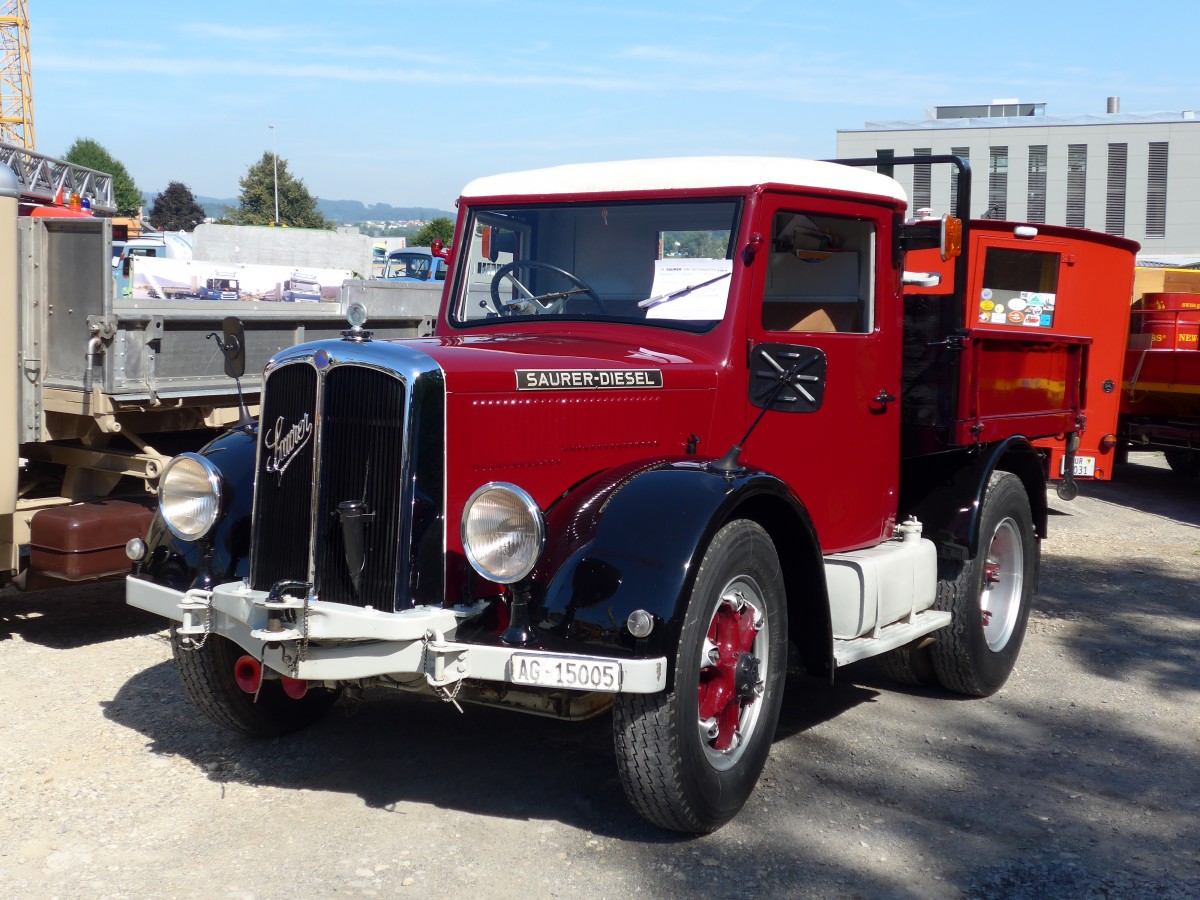(163'979) - Saurer - AG 15'005 - am 29. August 2015 in Oberkirch, CAMPUS Sursee