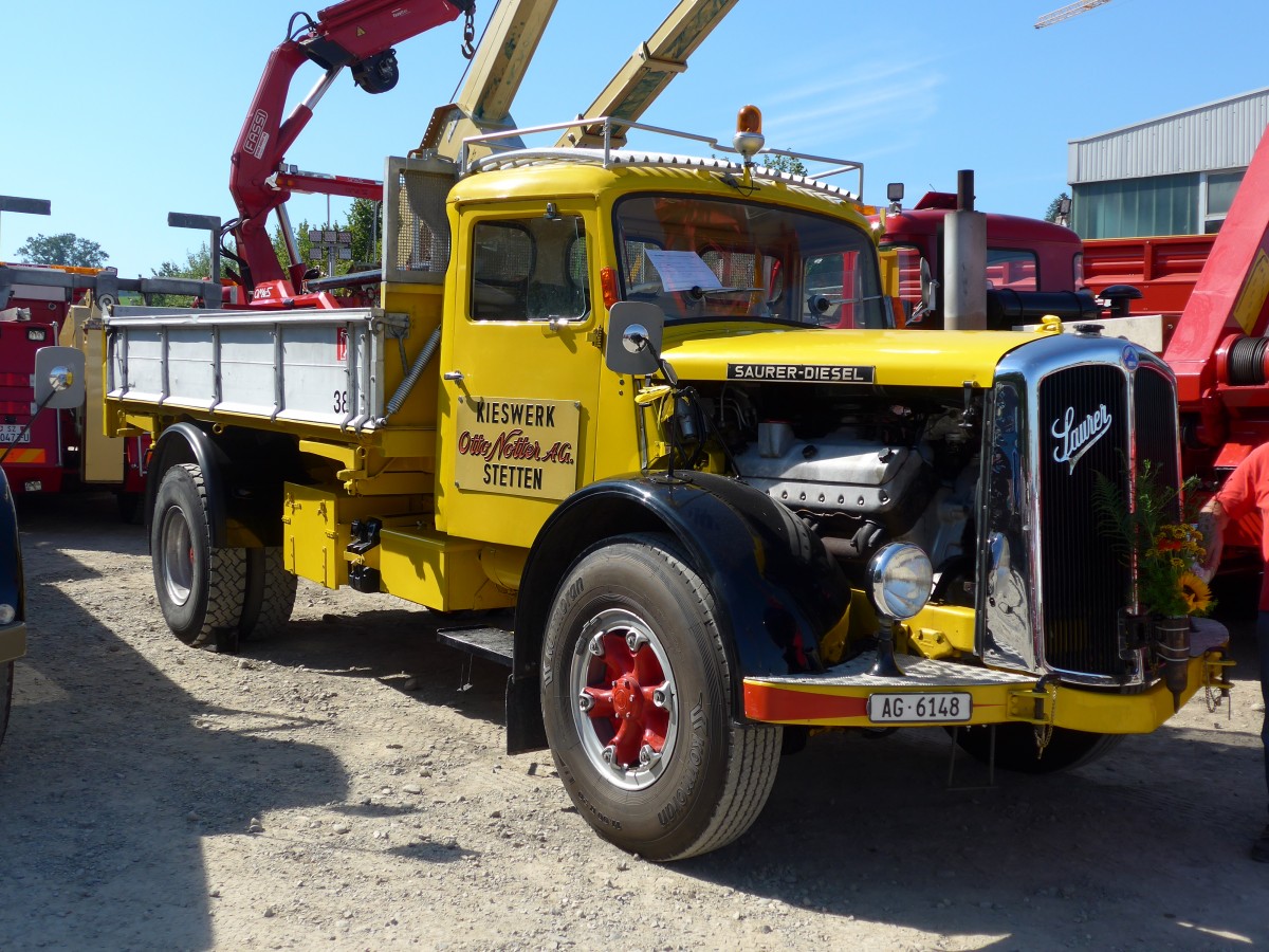 (163'987) - Notter, Stetten - Nr. 38/AG 6148 - Saurer am 29. August 2015 in Oberkirch, CAMPUS Sursee