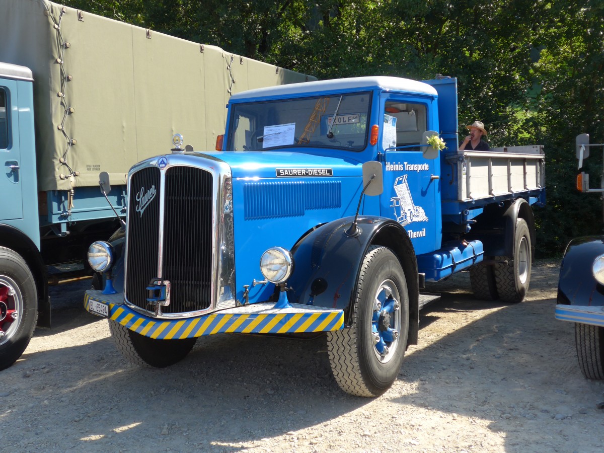 (163'988) - Heini, Therwil - BL 65'494 - Saurer am 29. August 2015 in Oberkirch, CAMPUS Sursee