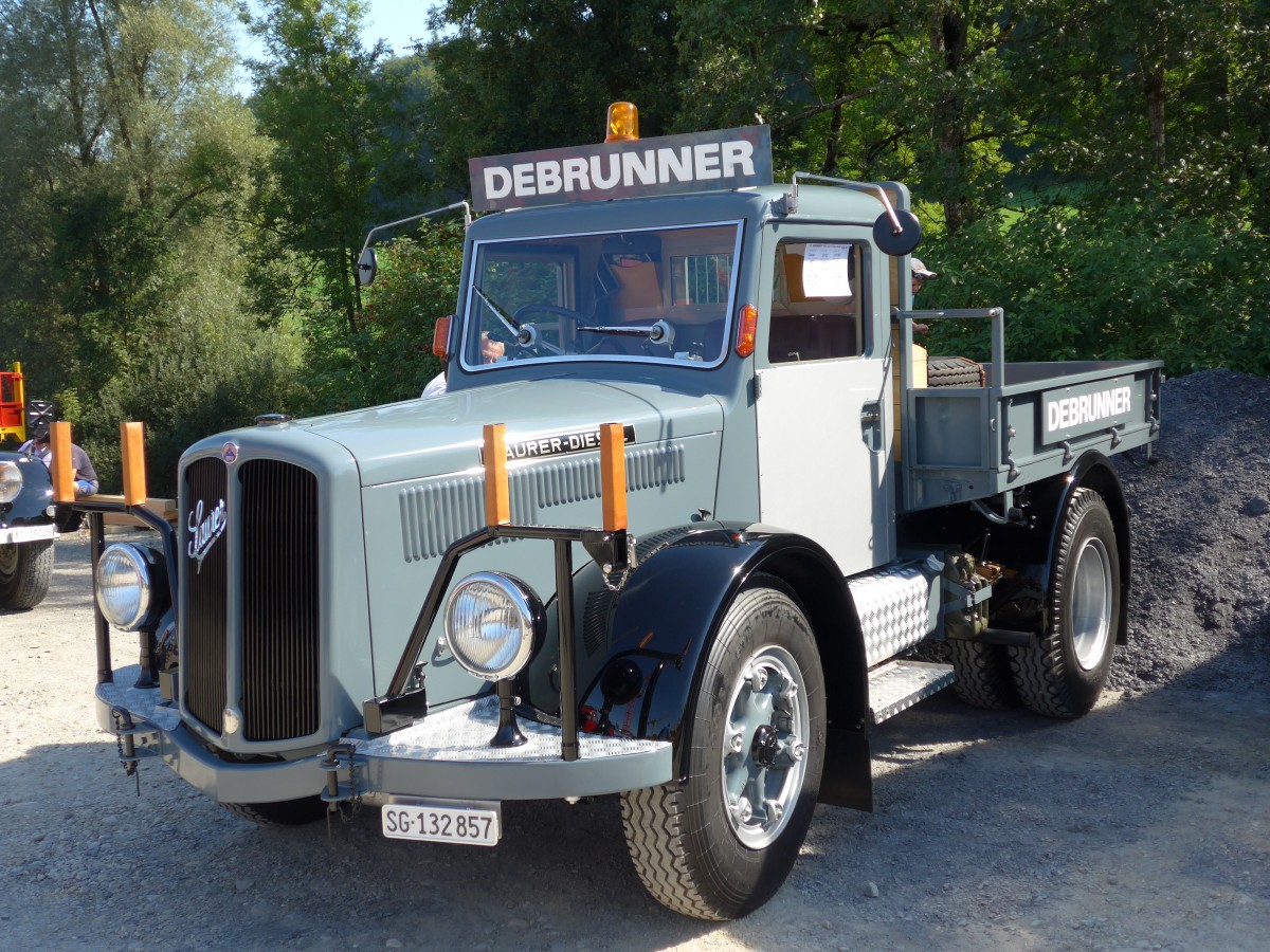 (163'989) - Debrunner - SG 132'857 - Saurer am 29. August 2015 in Oberkirch, CAMPUS Sursee