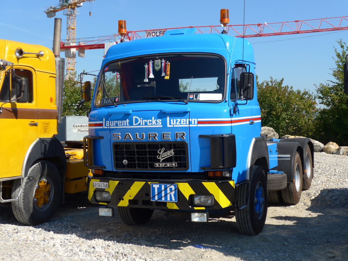 (163'995) - Dircks, Luzern - LU 141'748 - Saurer am 29. August 2015 in Oberkirch, CAMPUS Sursee