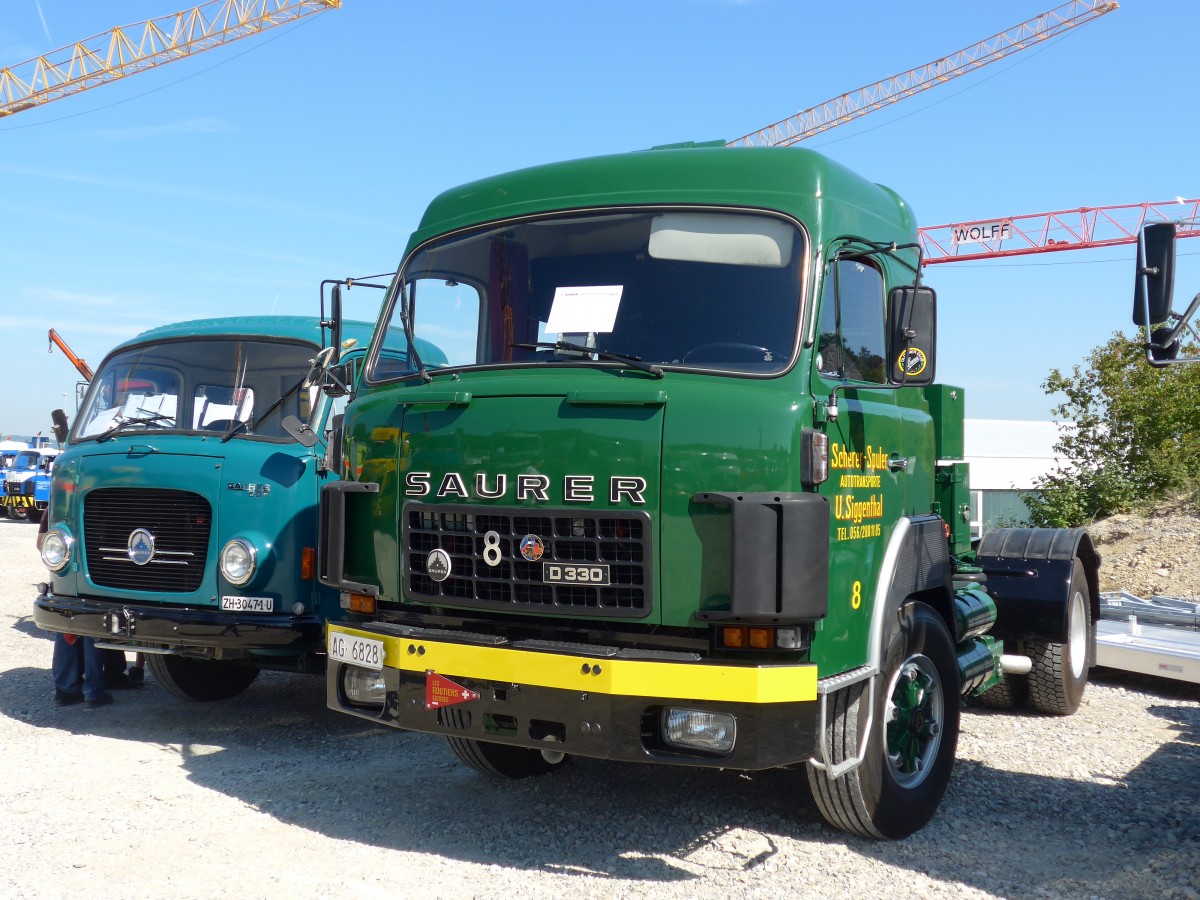 (163'998) - Scherer-Spuler, U-Siggenthal - Nr. 8/AG 6828 - Saurer am 29. August 2015 in Oberkirch, CAMPUS Sursee