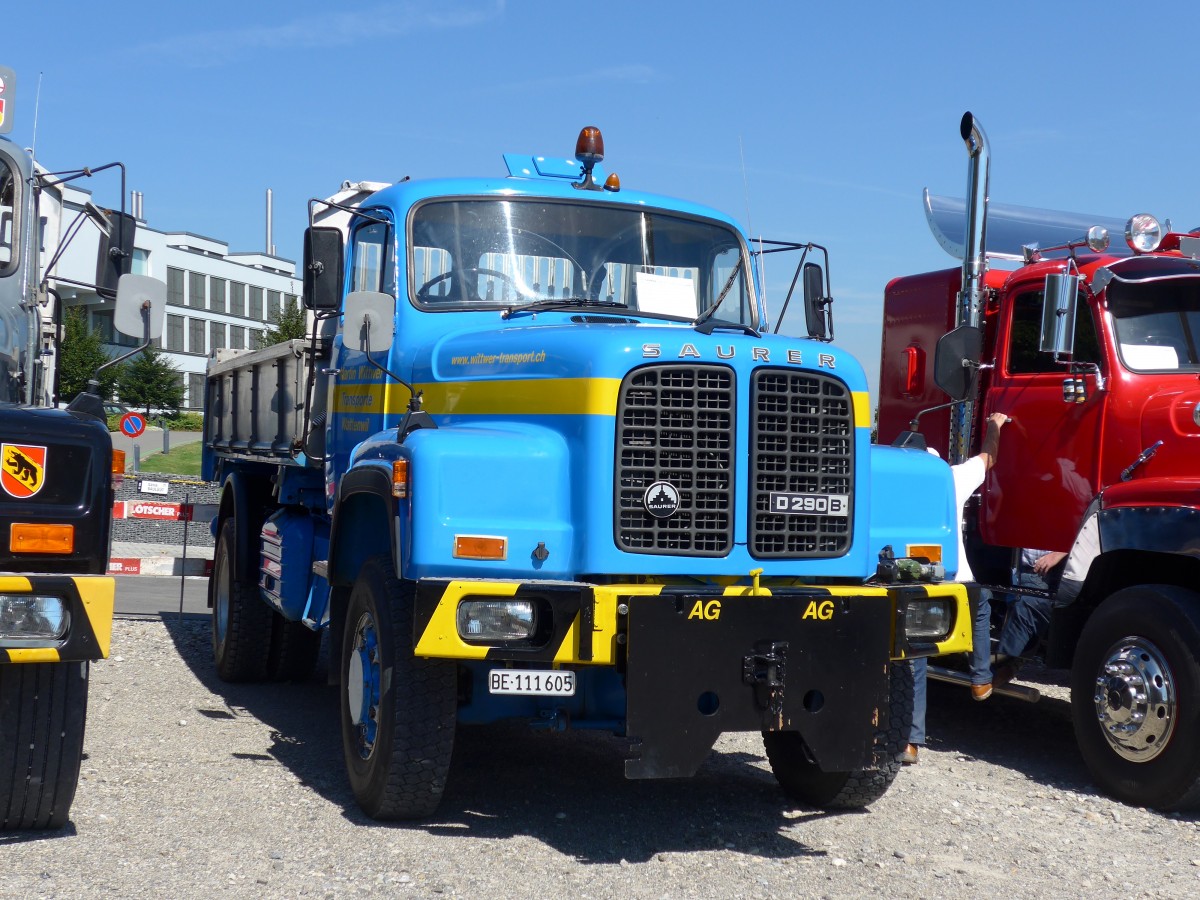 (164'010) - Wittwer, Wattenwil - BE 111'605 - Saurer am 29. August 2015 in Oberkirch, CAMPUS Sursee