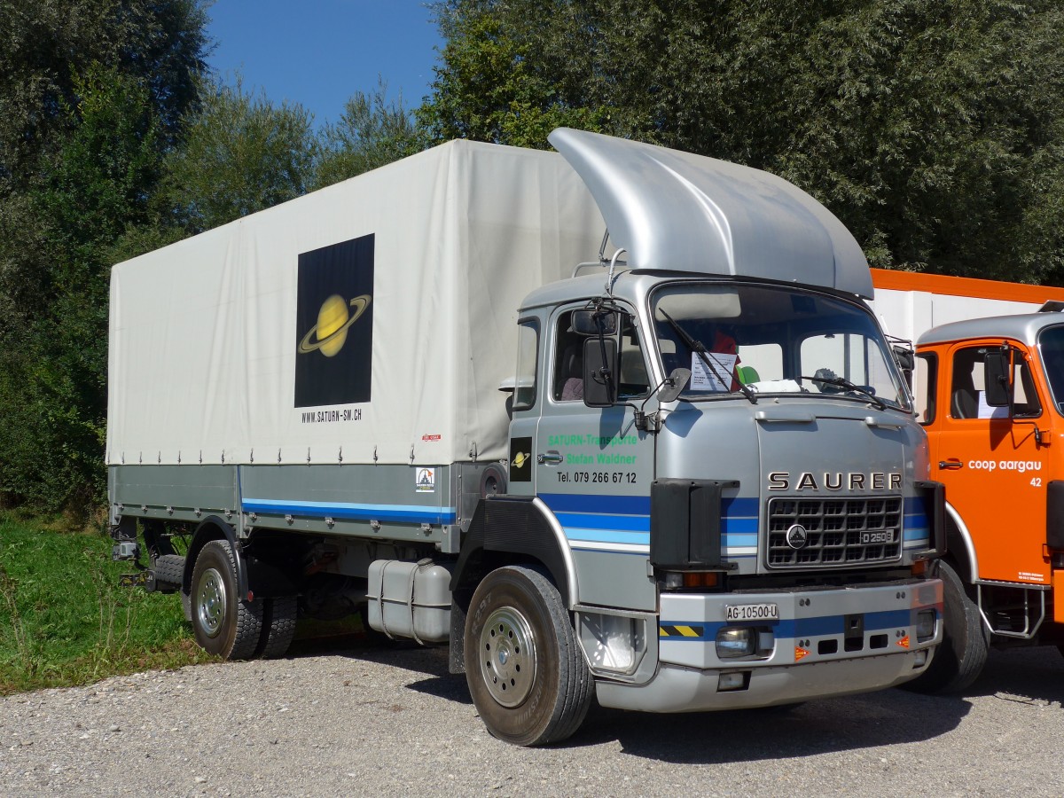 (164'024) - Waldner, Buchs - AG 10'500 U - Saurer am 29. August 2015 in Oberkirch, CAMPUS Sursee