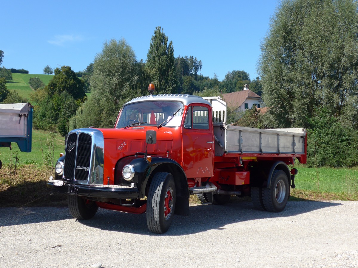 (164'025) - Saurer - BE 389'712 - am 29. August 2015 in Oberkirch, CAMPUS Sursee