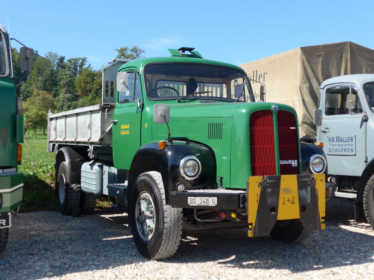 (164'030) - Frei, Rheinsulz - Nr. 2/BS 348 U - Saurer am 29. August 2015 in Oberkirch, CAMPUS Sursee