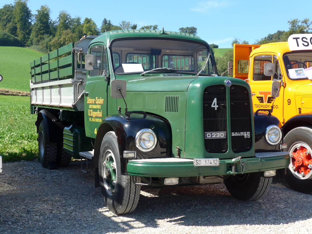 (164'035) - Scherer-Spuler, U.Siggenthal - Nr. 4/SO 37'432 - Saurer am 29. August 2015 in Oberkirch, CAMPUS Sursee