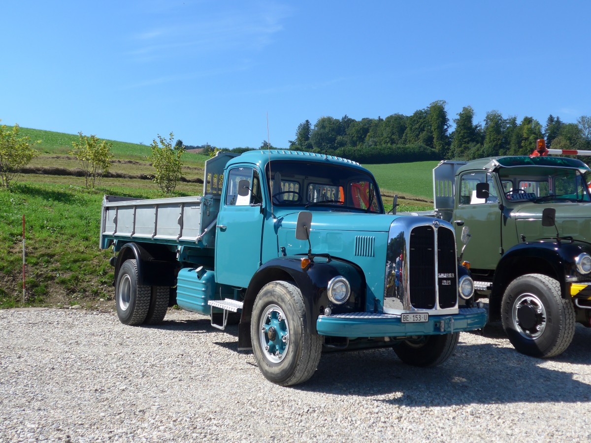 (164'042) - Saurer - BE 153 U - am 29. August 2015 in Oberkirch, CAMPUS Sursee