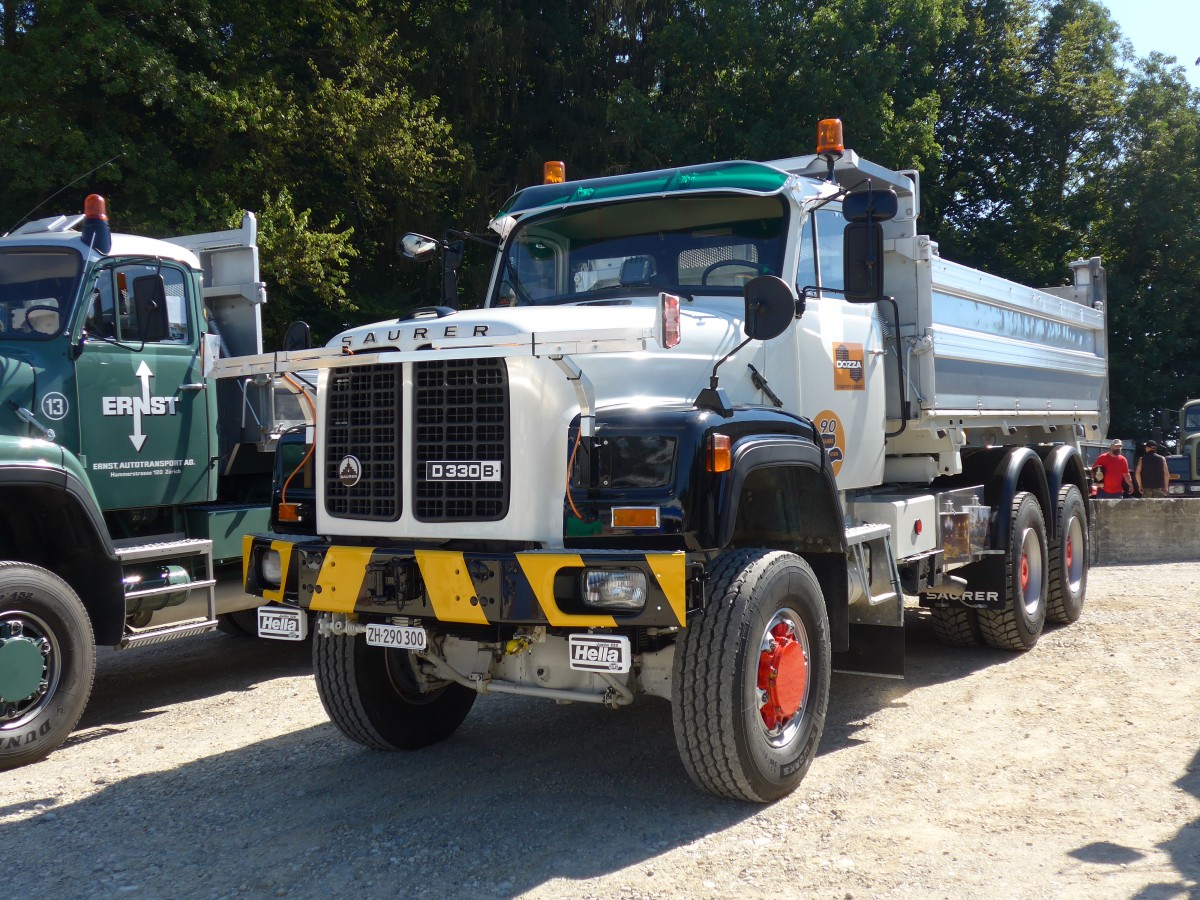 (164'049) - Dozza, K�snacht - ZH 290'300 - Saurer am 29. August 2015 in Oberkirch, CAMPUS Sursee