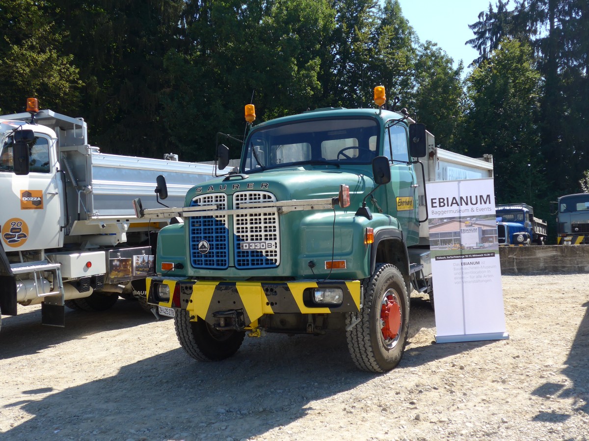 (164'050) - Eberhard, Kloten - ZH 425'278 - Saurer am 29. August 2015 in Oberkirch, CAMPUS Sursee