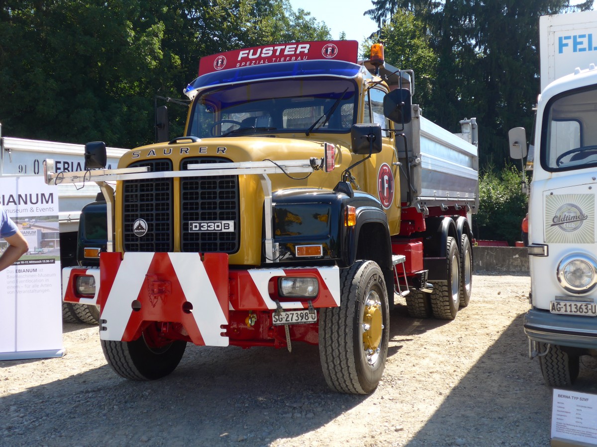 (164'053) - Fuster, Thal - SG 27'398 U - Saurer am 29. August 2015 in Oberkirch, CAMPUS Sursee