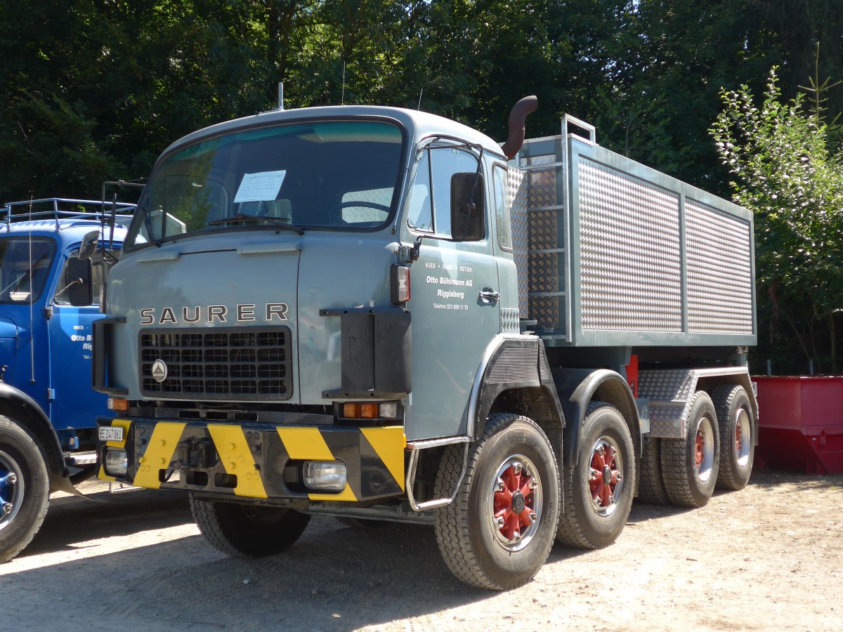 (164'056) - B�hlmann, Riggisberg - BE 247'061 - Saurer am 29. August 2015 in Oberkirch, CAMPUS Sursee