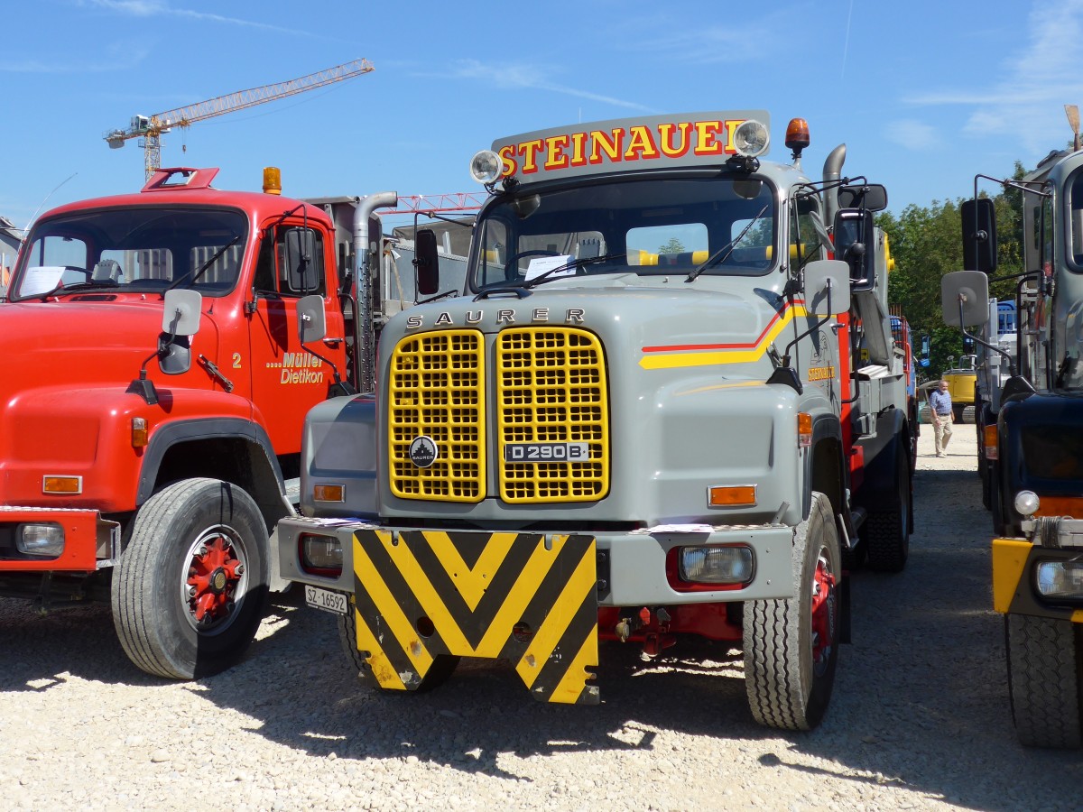 (164'063) - Steinauer, Bennau - SZ 16'592 - Saurer am 29. August 2015 in Oberkirch, CAMPUS Sursee