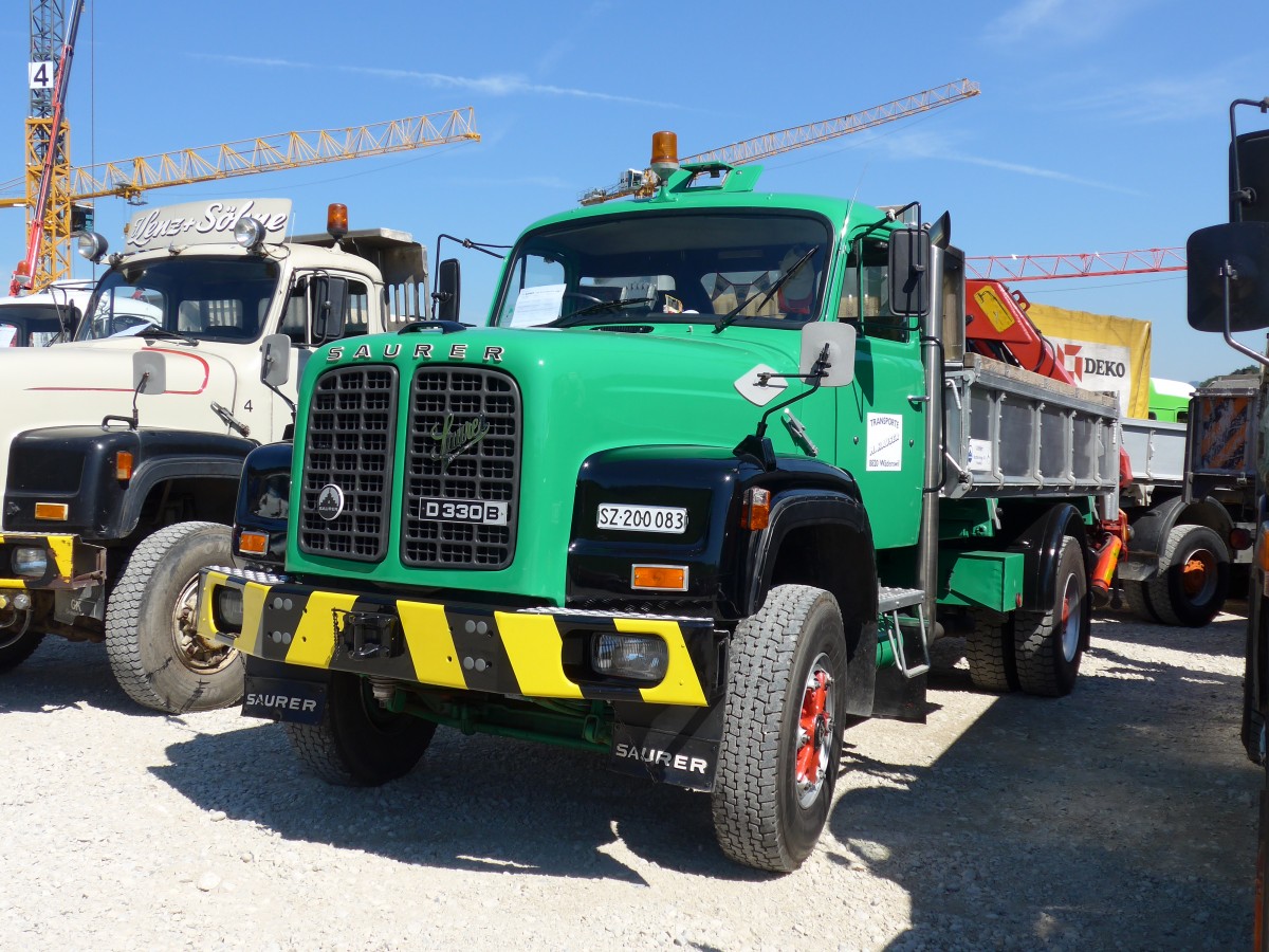 (164'069) - Hauser, W�denswil - SZ 200'083 - Saurer am 29. August 2015 in Oberkirch, CAMPUS Sursee