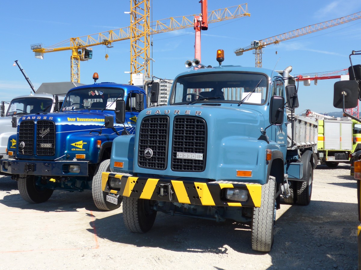 (164'076) - Schmid, Affoltern a.A. - ZH 30'759 U - Saurer am 29. August 2015 in Oberkirch, CAMPUS Sursee