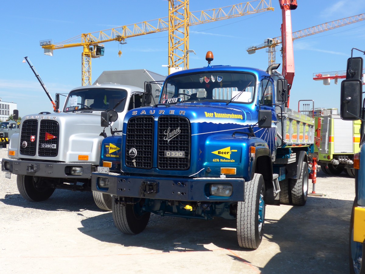 (164'077) - Beer, Hohenrain - LU 197'445 - Saurer am 29. August 2015 in Oberkirch, CAMPUS Sursee