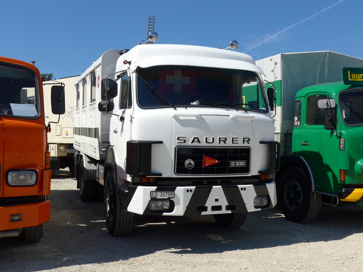 (164'082) - Saurer - LU 31'799 - am 29. August 2015 in Oberkirch, CAMPUS Sursee