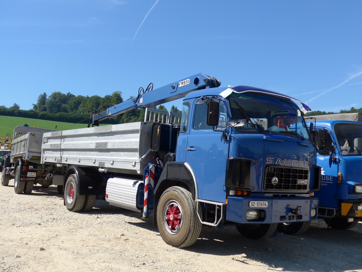 (164'092) - Saurer - SZ 57'674 - am 29. August 2015 in Oberkirch, CAMPUS Sursee