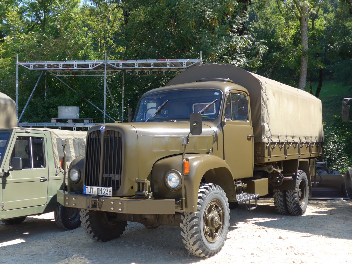 (164'095) - Saurer - TUT-DM 23H - am 29. August 2015 in Oberkirch, CAMPUS Sursee
