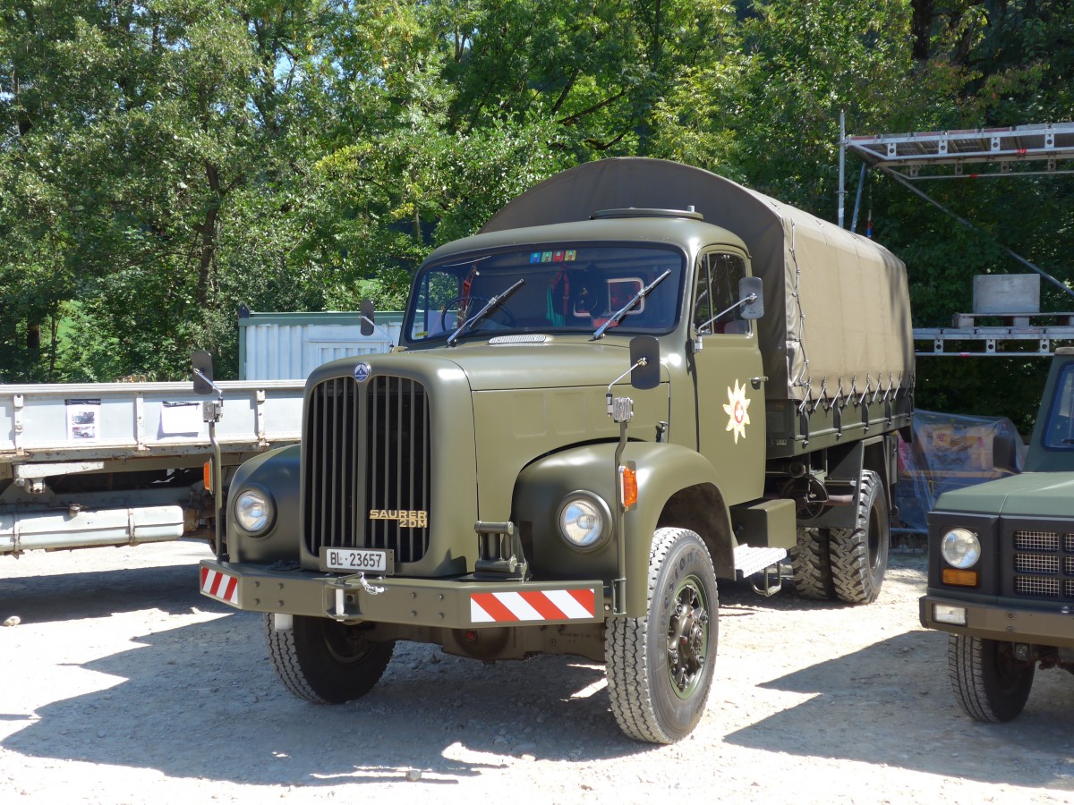 (164'096) - Saurer - BL 23'657 - am 29. August 2015 in Oberkirch, CAMPUS Sursee