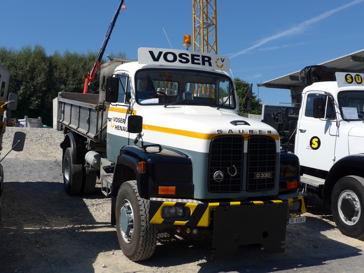 (164'106) - Voser, Henau - SG 61'861 - Saurer am 29. August 2015 in Oberkirch, CAMPUS Sursee
