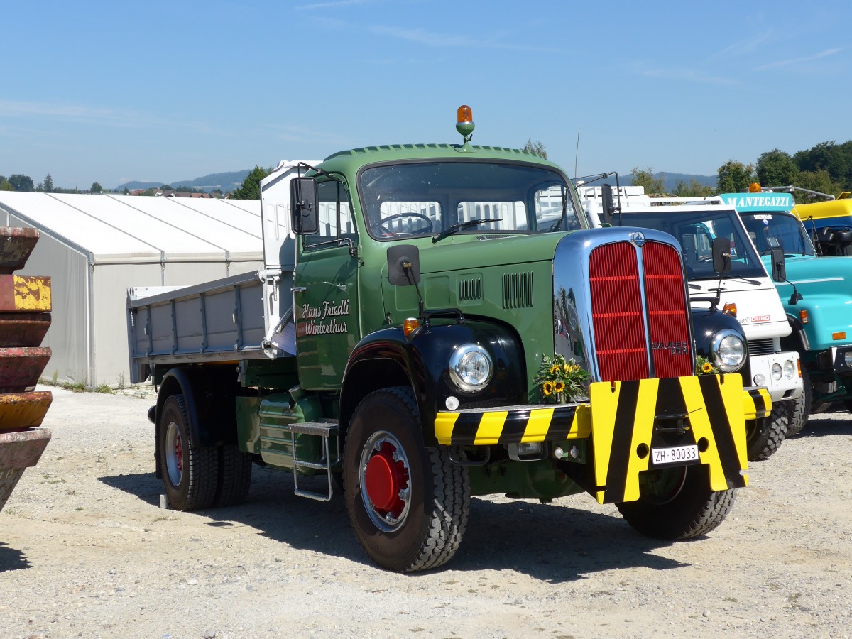 (164'115) - Friedli, Winterthur - ZH 80'033 - Saurer am 29. August 2015 in Oberkirch, CAMPUS Sursee