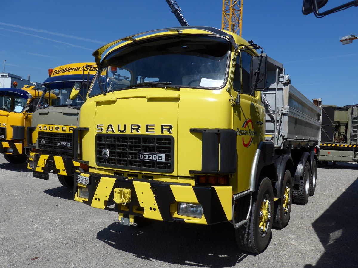 (164'190) - Fischer - BE 1081 U - Saurer am 29. August 2015 in Oberkirch, CAMPUS Sursee