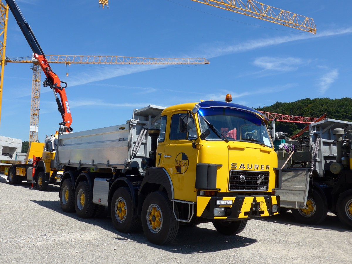 (164'192) - Trachsel - Nr. 7/GL 8470 - Saurer am 29. August 2015 in Oberkirch, CAMPUS Sursee