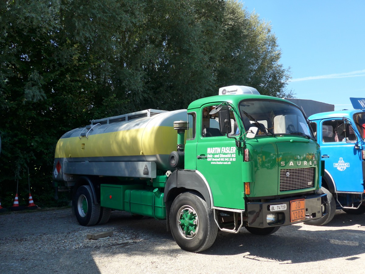 (164'193) - Fasler, Bretzwil - BL 74'719 - Saurer am 29. August 2015 in Oberkirch, CAMPUS Sursee