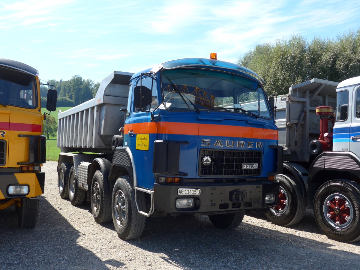 (164'197) - Hagenbuch, Hilfikon - AG 11'415 U - Saurer am 29. August 2015 in Oberkirch, CAMPUS Sursee