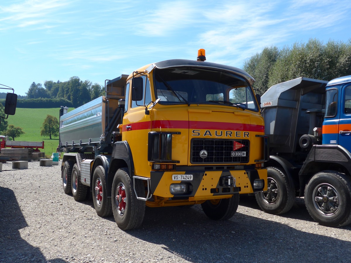 (164'198) - Saurer - VS 74'249 - am 29. August 2015 in Oberkirch, CAMPUS Sursee