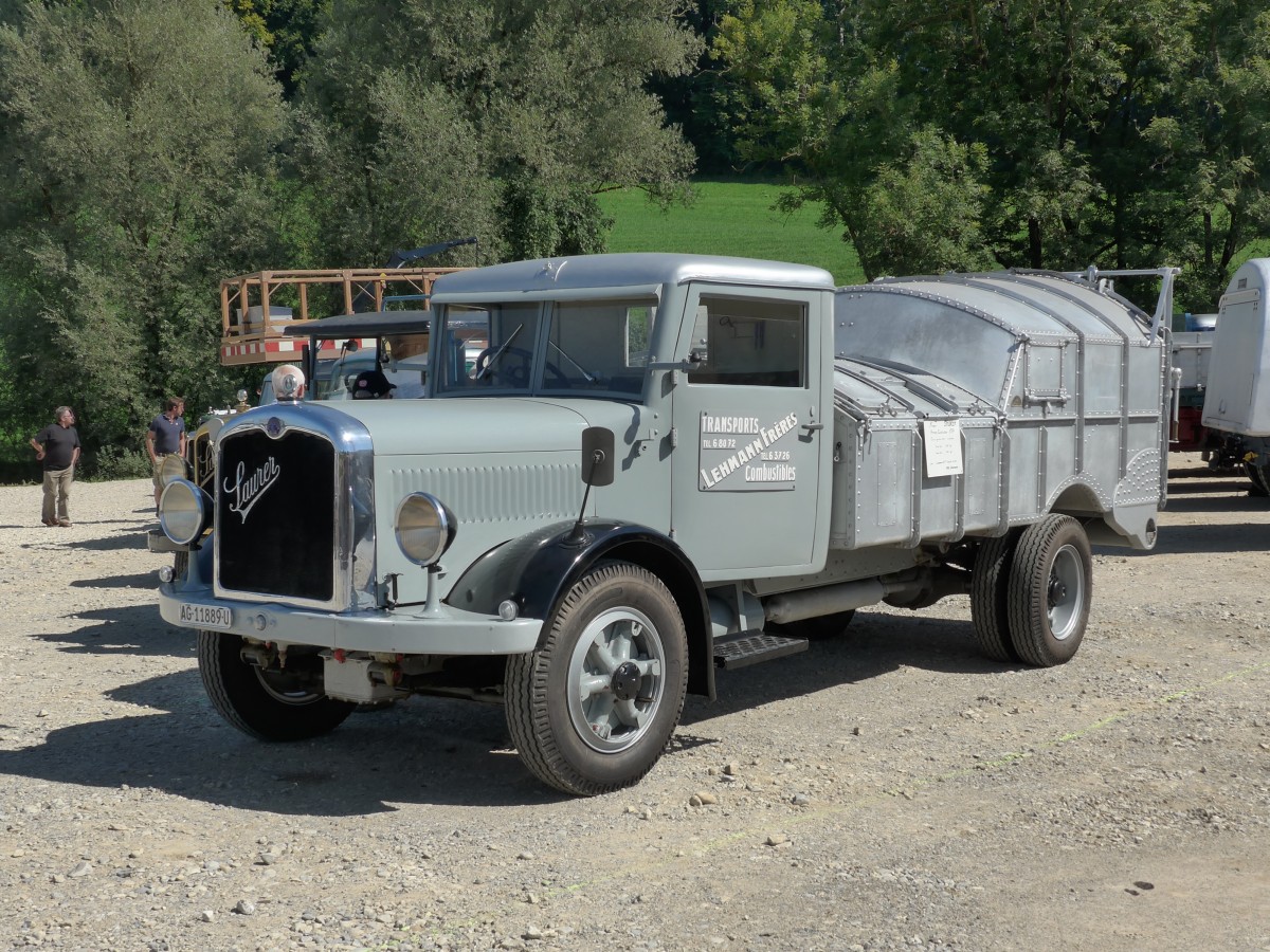 (164'204) - Lehmann Fr�res - AG 11'889 U - Saurer am 29. August 2015 in Oberkirch, CAMPUS Sursee