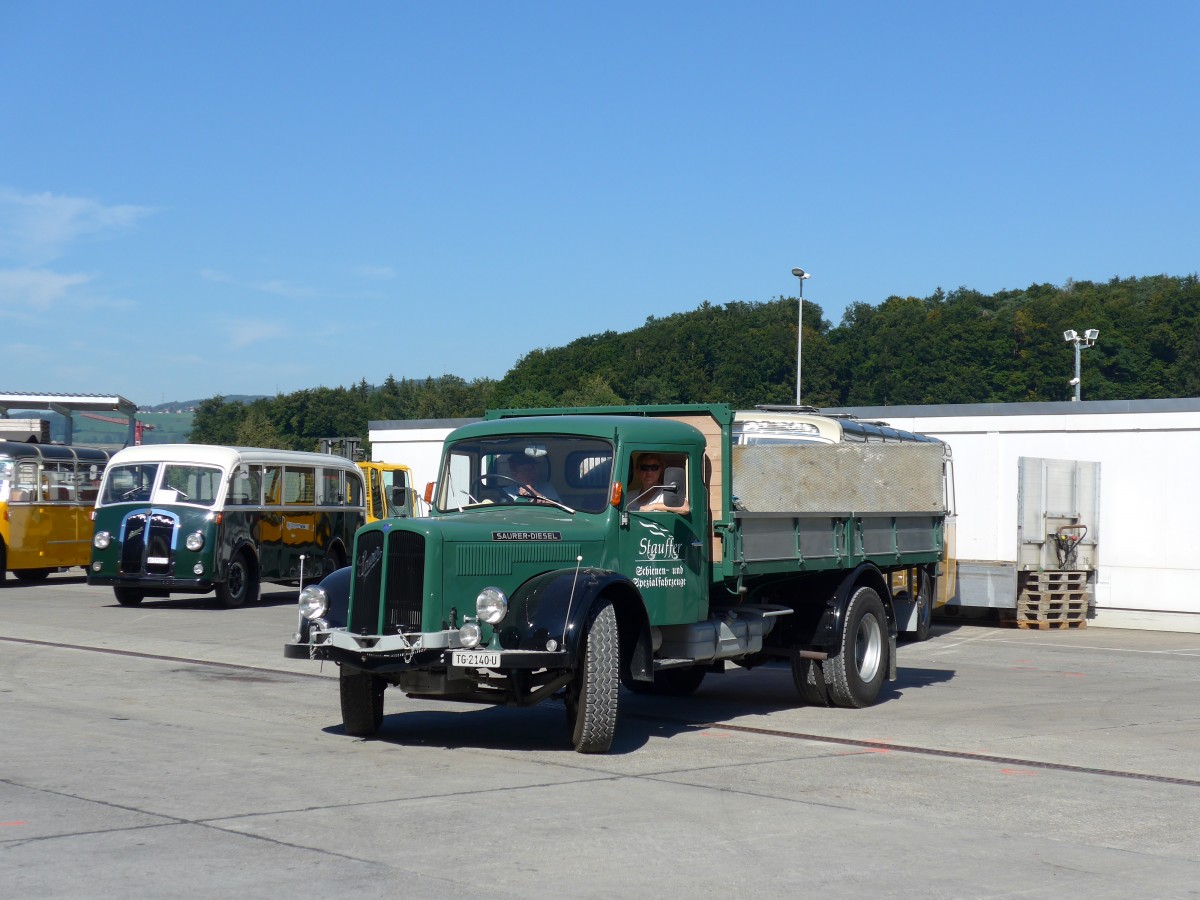 (164'246) - Stauffer - TG 2140 U - Saurer am 29. August 2015 in Oberkirch, CAMPUS Sursee