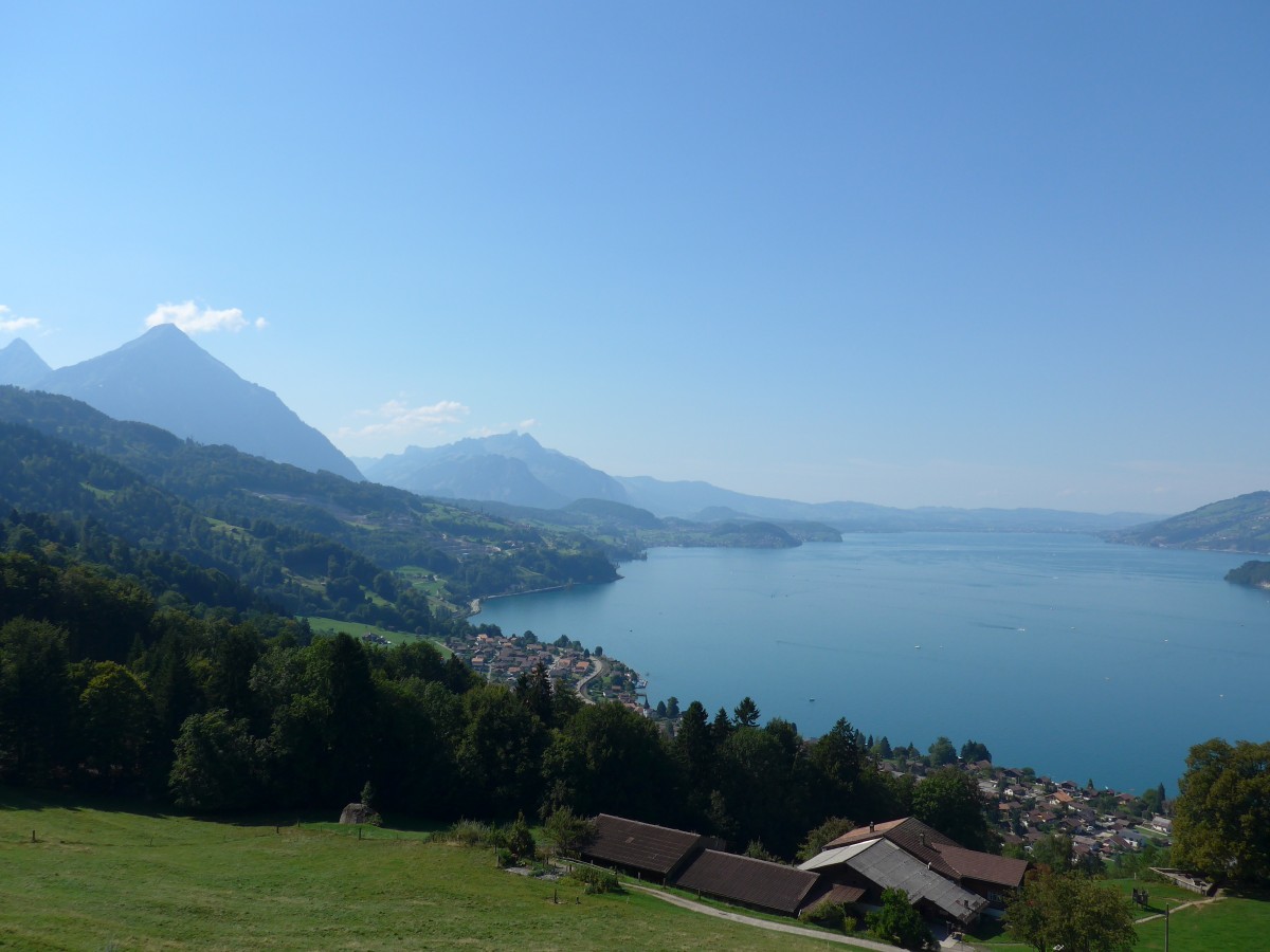 (164'287) - Der Niesen + Thunersee am 30. August 2015 von der Meielisalp ob Leissigen aus