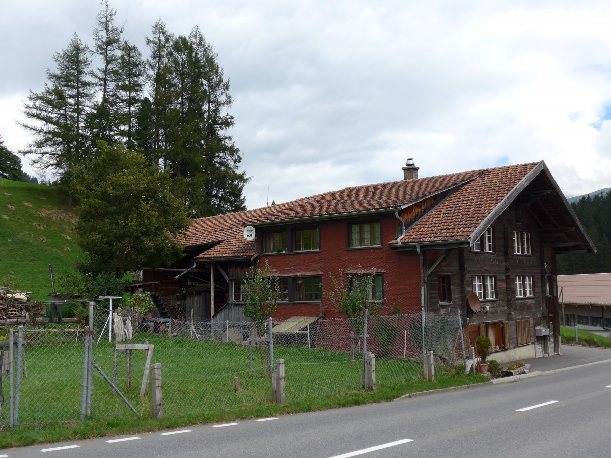 (164'436) - Das alte Beck Aellighus am 6. September 2015 in Adelboden, Oey