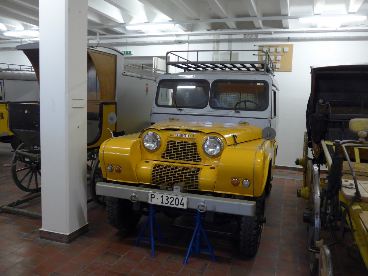 (164'636) - PTT-Regie - P 13'204 - Austin am 13. September 2015 in Mamishaus, Depot MfK