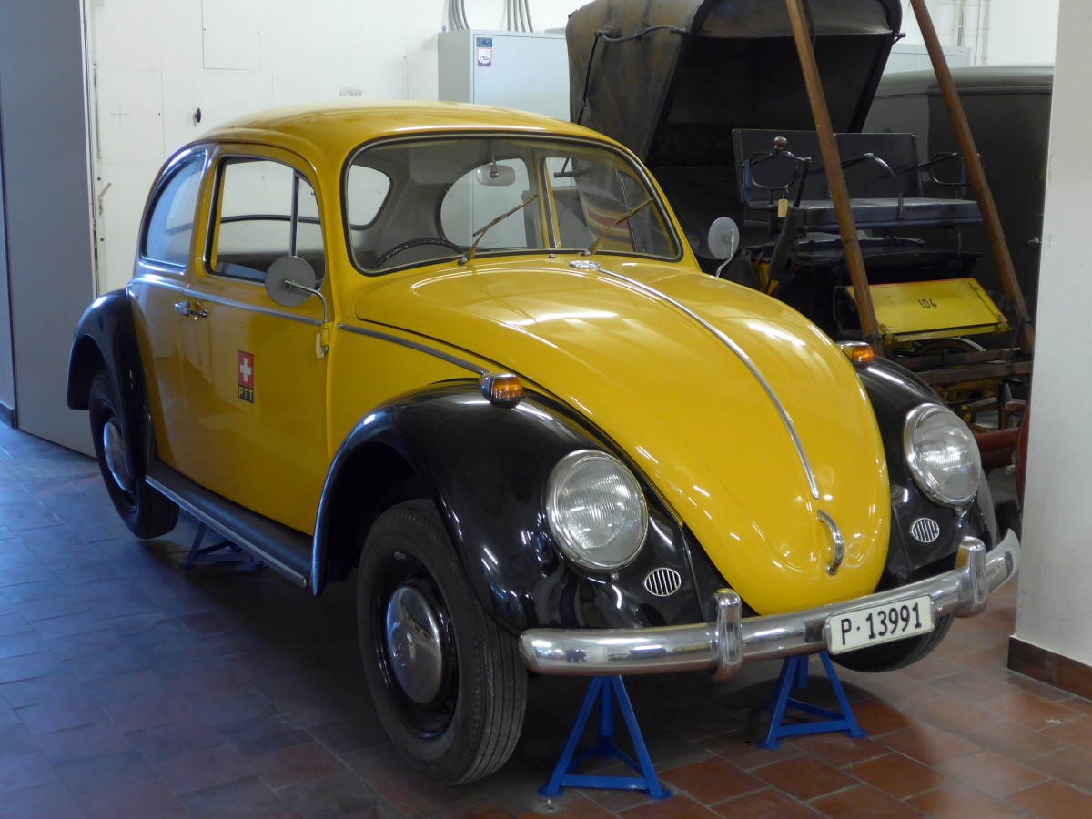 (164'649) - PTT-Regie - P 13'991 - VW-K�fer am 13. September 2015 in Mamishaus, Depot MfK