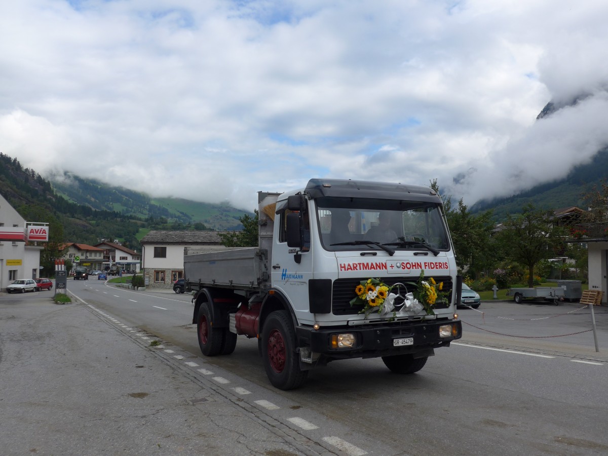 (165'257) - Hartmann, Fideris - GR 45'479 - Mercedes am 19. September 2015 in Andeer, Tgavugl