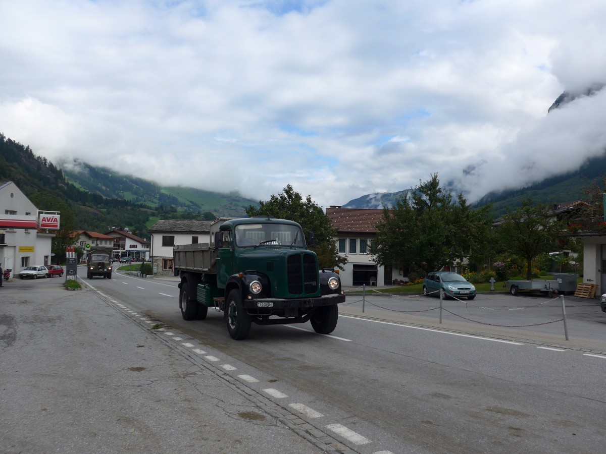(165'258) - Saurer - TI 100'003 - am 19. September 2015 in Andeer, Tgavugl